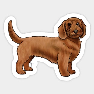 Dog - Basset Fauve de Bretagne - Red Wheaten Sticker